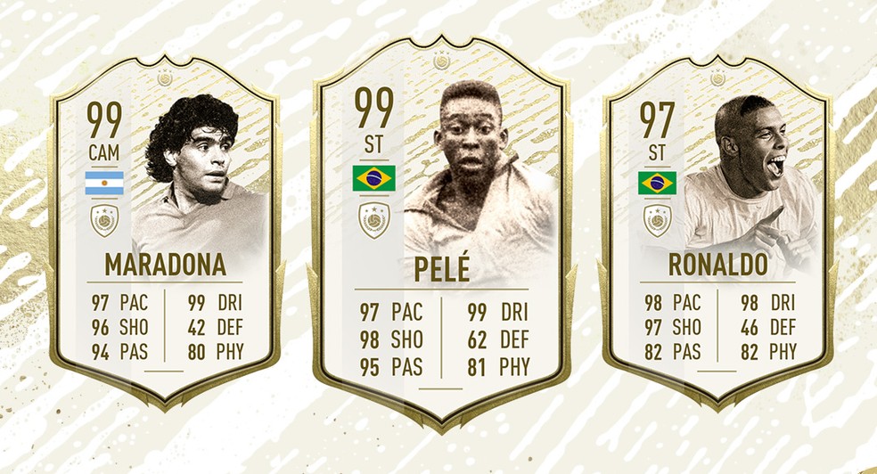 Pelé obteve 99 de overall  — Foto: Divulgação/EA Sports