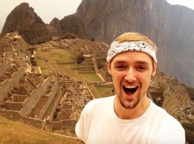 Além do Rio de Janeiro, ele acabou visitando Machu Picchu, no Peru (Foto: Reprodução/ Instagram/jamiea1112)