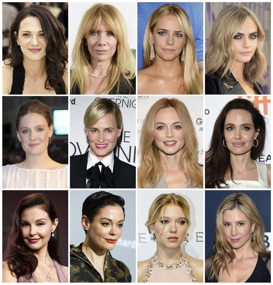 Mulheres de Hollywood que se pronunciaram contra a violência sexual (Foto: Reprodução)
