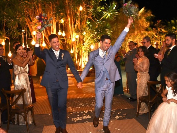Erick Rianelli e Pedro Figueiredo abrem álbum de casamento (Foto: Reprodução/Instagram)