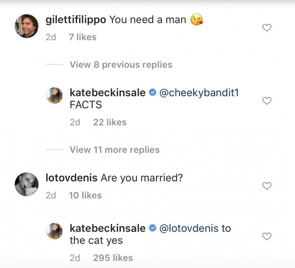As respostas da atriz Kate Beckinsale aos questionamentos de seguidores sobre sua vida pessoal (Foto: Instagram)