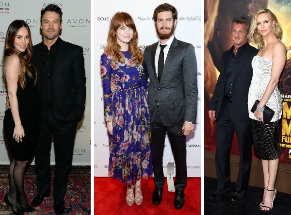 Megan Fox, Brian Austin Green, Emma Stone, Andrew Garfield, Sean Penn e Charlize Theron (Foto: Getty Images)