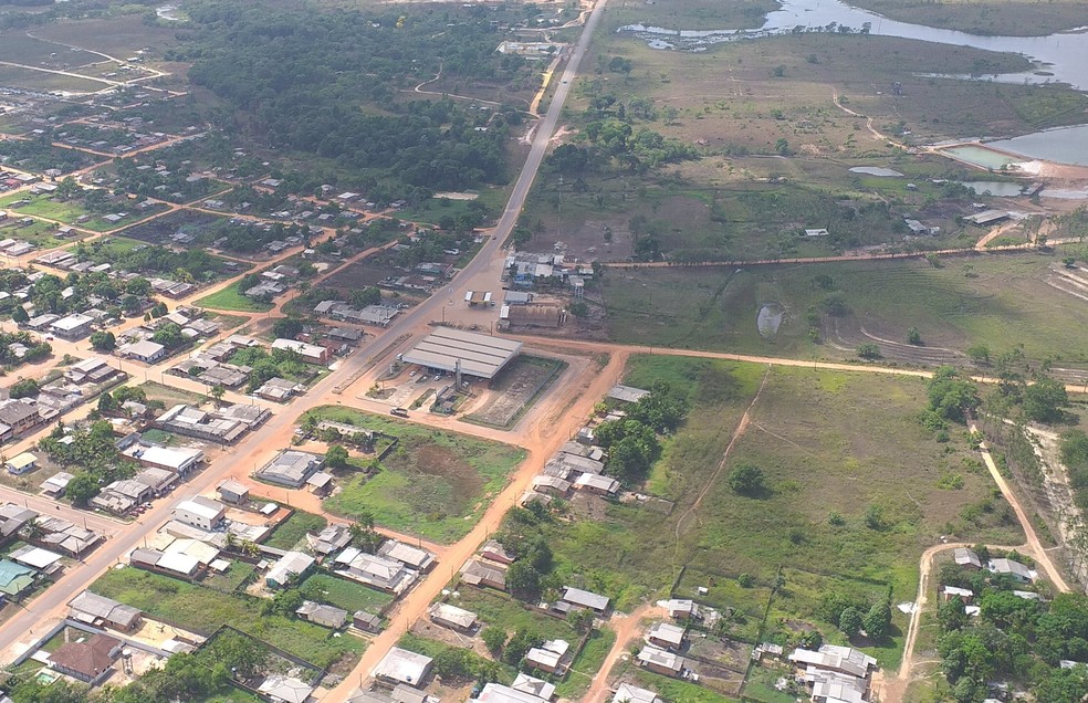 Vista a&eacute;rea do munic&iacute;pio de Tartarugalzinho, onde s&atilde;o ofertadas &aacute;reas pela  &mdash; Foto: John Pacheco/Arquivo g1