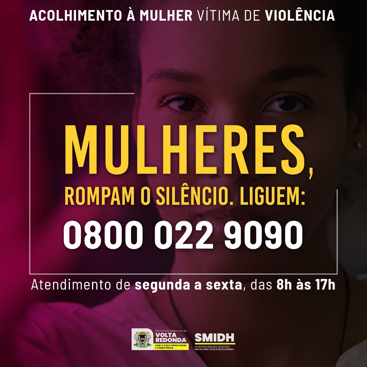 Volta Redonda tem novo telefone para atendimento à mulher vítima de violência