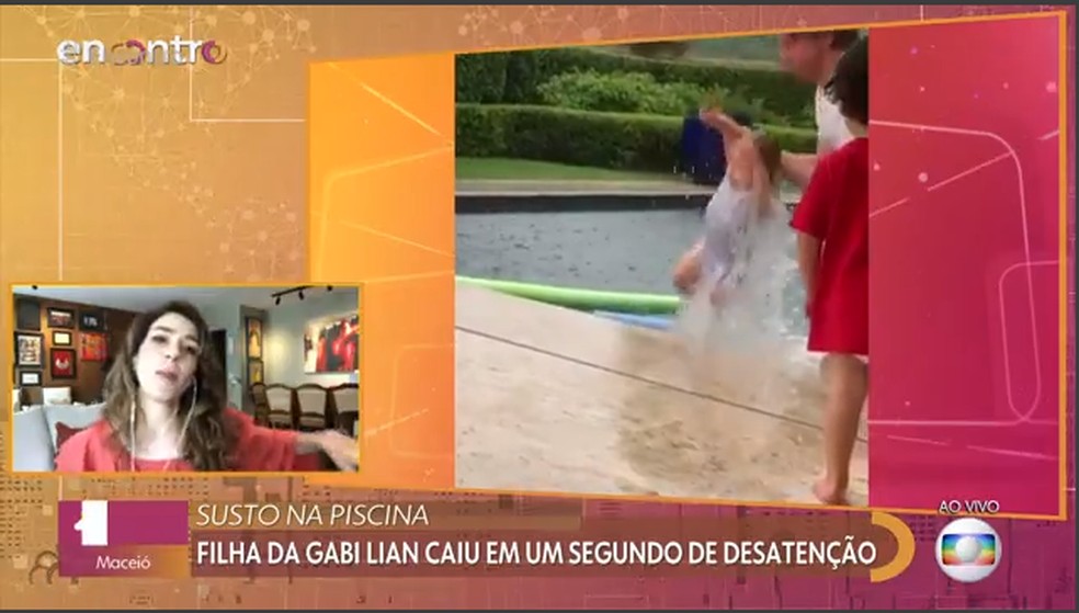 Reporter Gabi Lian Divulga Video De Acidente Com A Filha Para Alertar Sobre Afogamento Encontro Com Fatima Bernardes Gshow