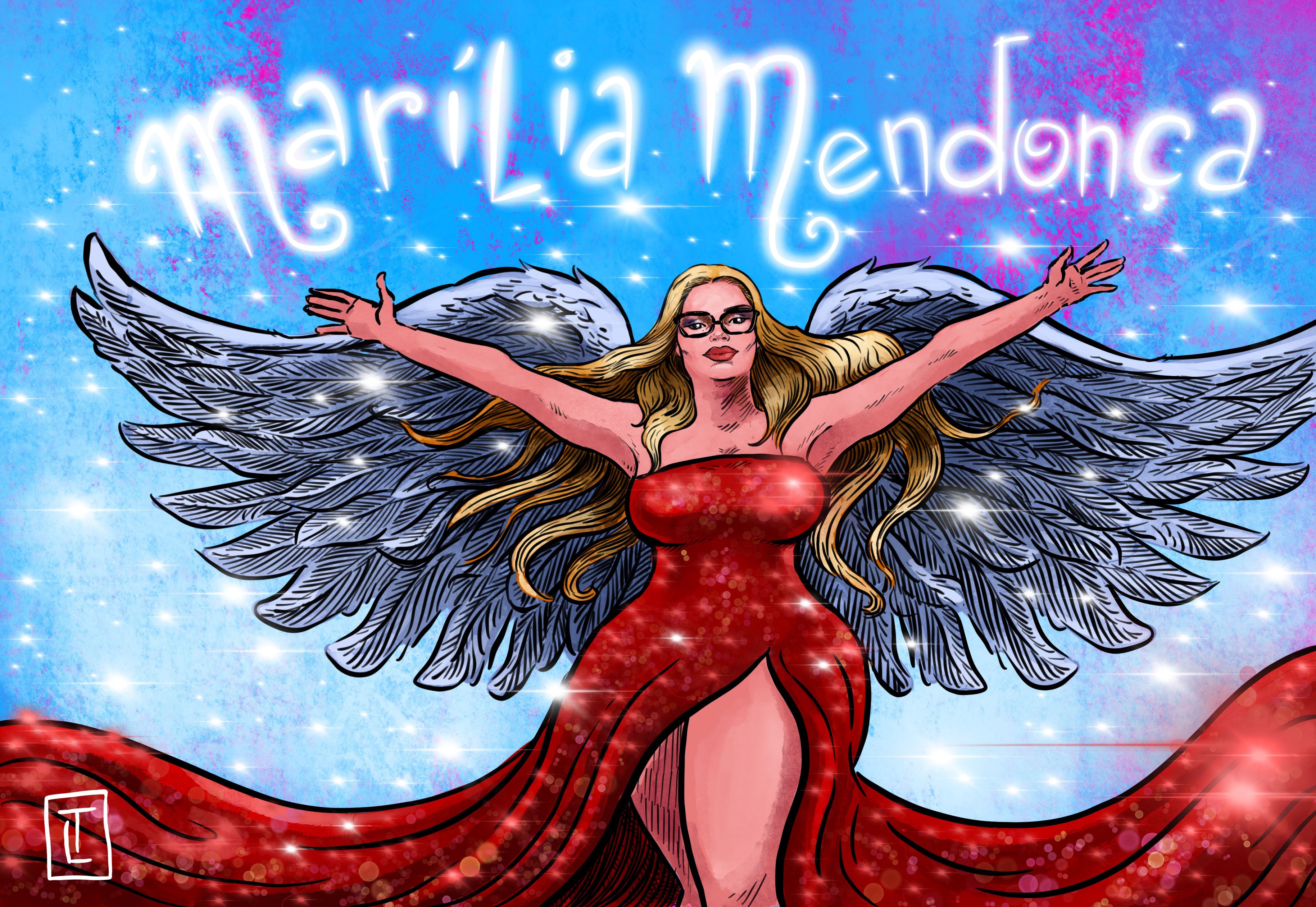 Marília Mendonça é homenageada por cartunistas de todo o Brasil (Foto: Thais Linhares)