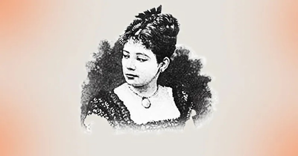 Ilustração de Maria Firmina dos Reis, a primeira escritora abolicionista — Foto: Instituto de Estudos Avançados (IEA) da USP