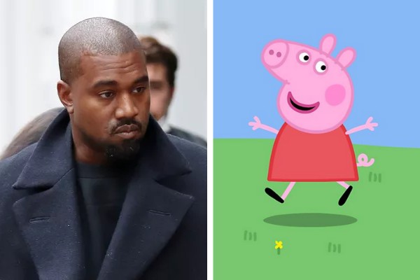 Kanye West e Peppa Pig (Foto: Getty Images e Divulgação)