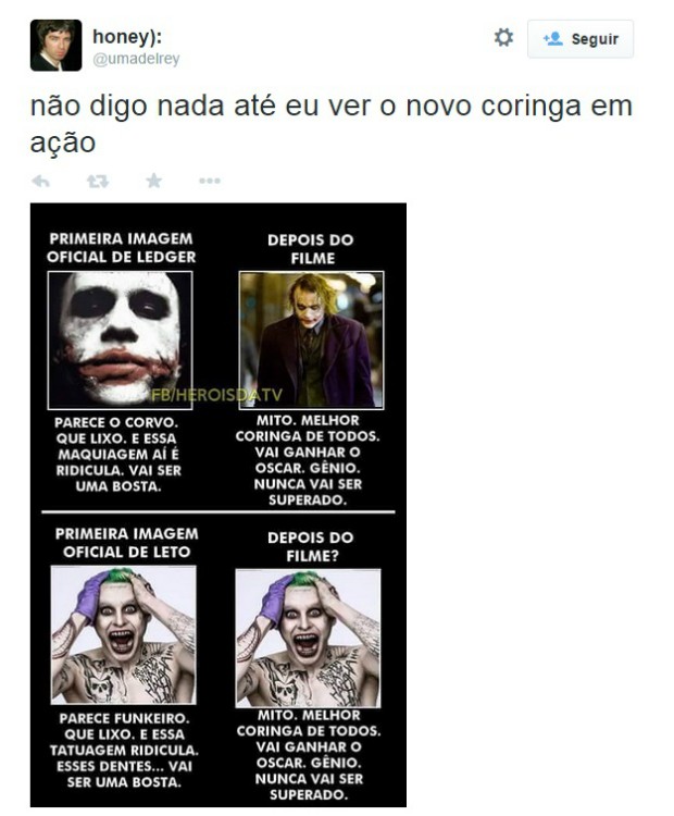 coringa meme 10 (Foto: Reprodução/Twitter)