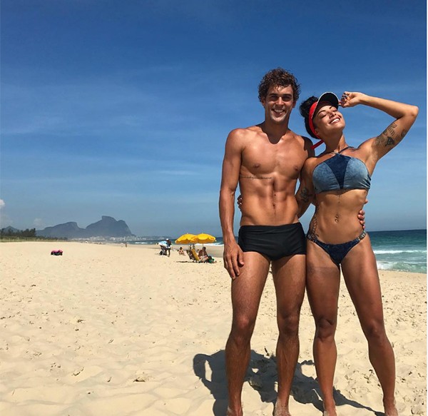 Aline Riscado e Felipe Roque (Foto: Reprodução Instagram)