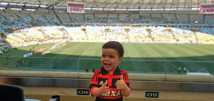 Pequeno Juan, símbolo da torcida do Flamengo (Foto: Arquivo pessoal)