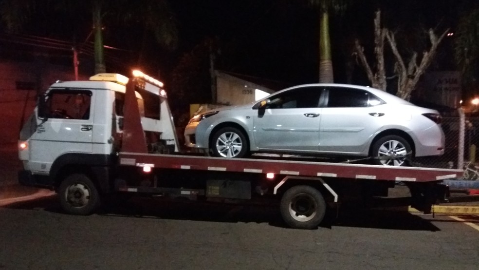 Carro foi levado ao Pátio Municipal de Limeira — Foto: Divulgação/ GCM de Limeira
