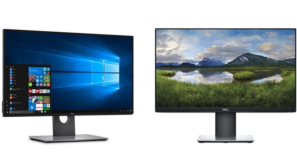 Dell P2719H é um monitor voltado para uso corporativo e conta com Hub USB integrado — Foto: Divulgação/Dell