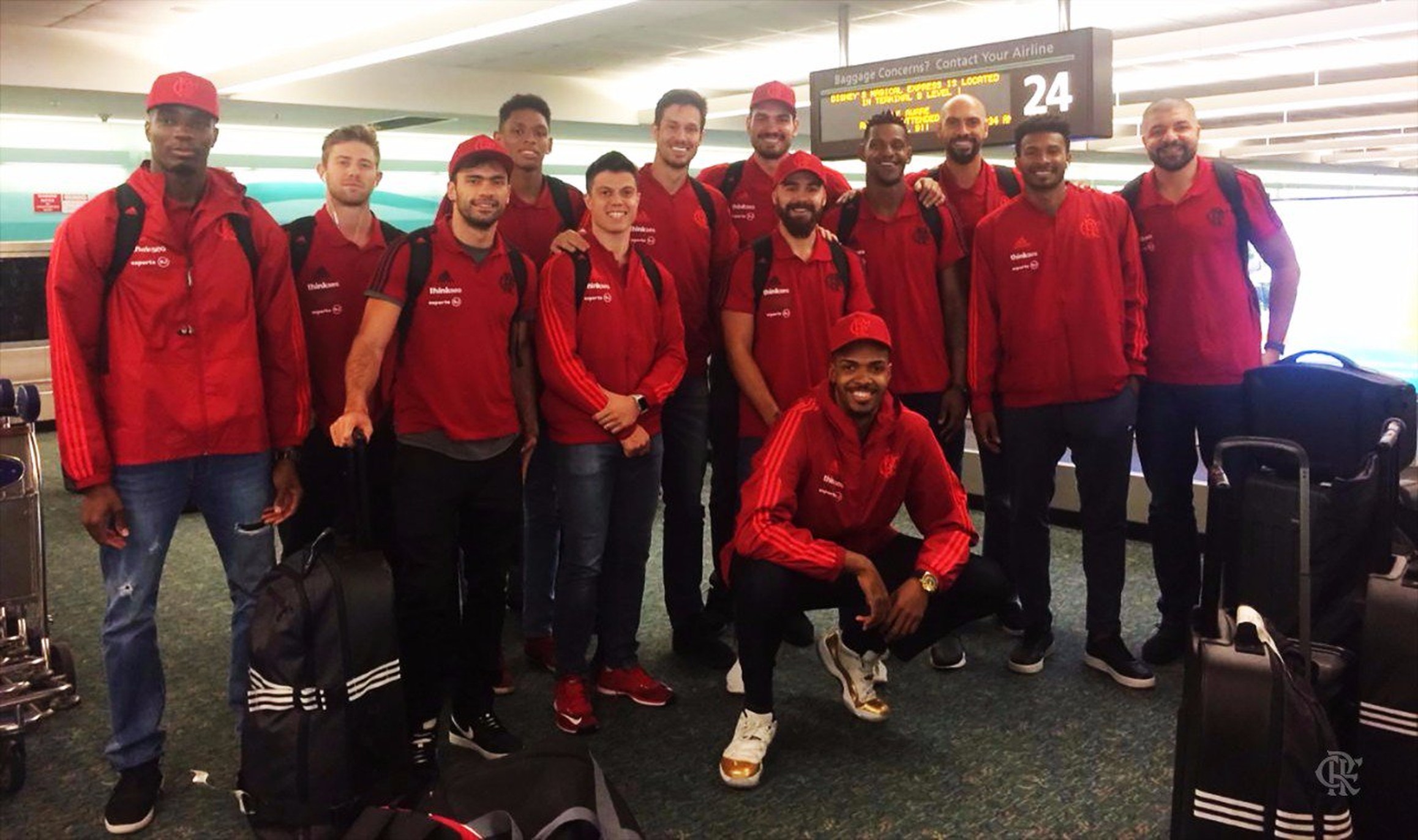 Flamengo desembarca nos EUA para duelo contra time da NBA