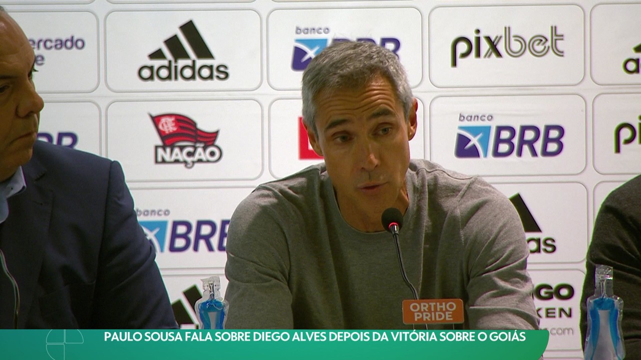 Paulo Sousa fala sobre Diego Alves depois da vitória sobre o Goiás