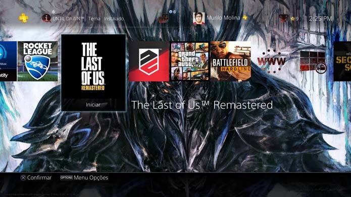 Confira os melhores temas para PS4 disponíveis na loja do console (Foto: Reprodução/Murilo Molina)