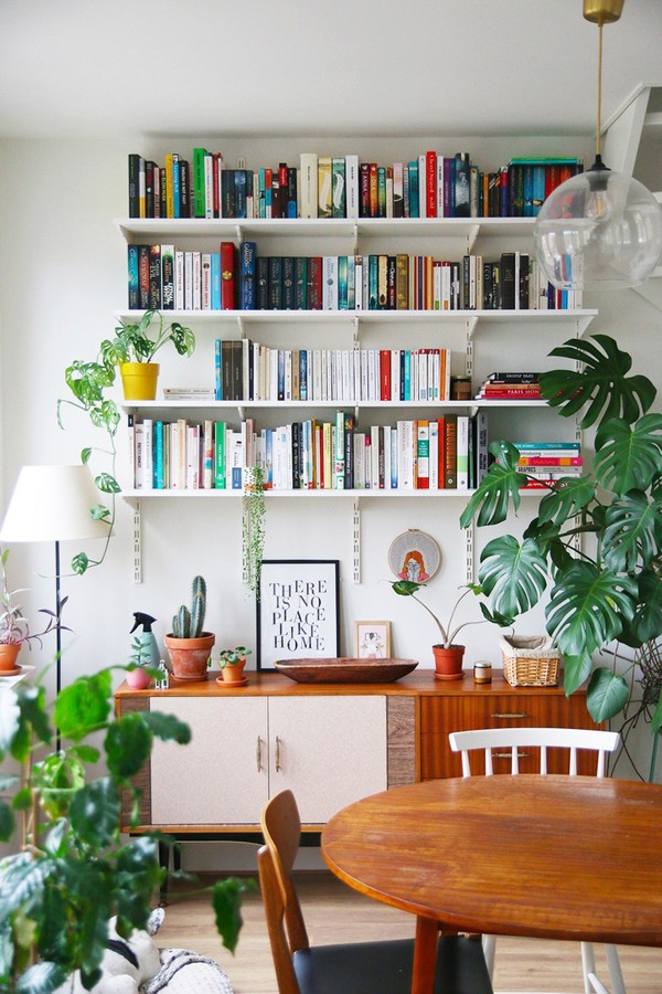 Estante para Livros: Saiba Como Organizar +63 Modelos Lindos  Interiores  de casas, Decoração de bibliotecas em casa, Decoração de casa