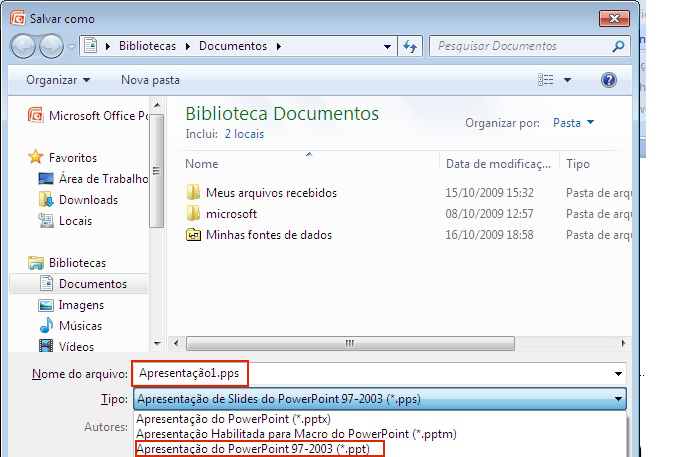 Salvando um arquivo PPS como PPT (Foto: Divulgação/Microsoft)