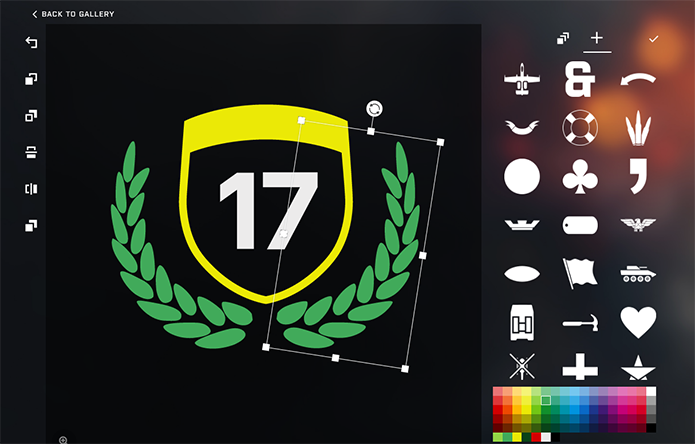 Adicione cores ao emblema do Battlefield 1 (Foto: Reprodução/Murilo Molina)
