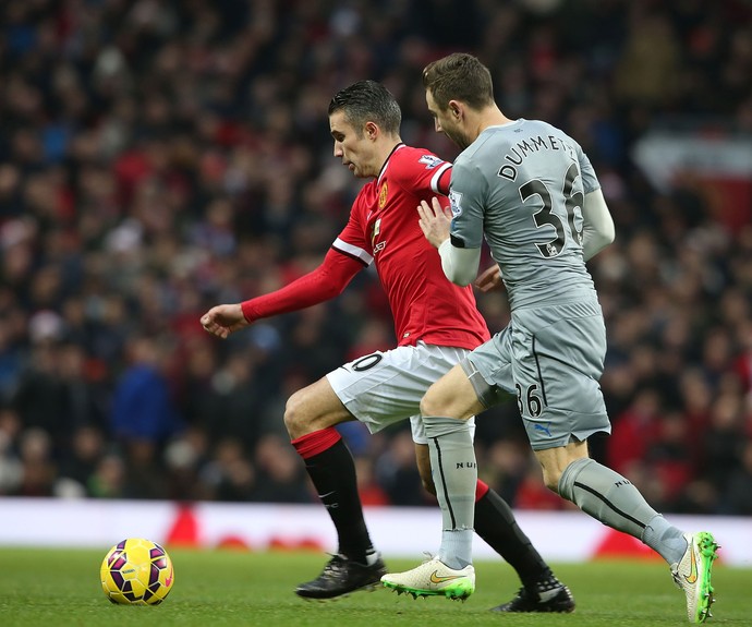 Manchester United x Newcastle - Van Persie lance de jogo (Foto: Getty)