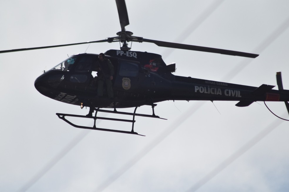 Operação contou com apoio de aeronave da Polícia Civil e 50 policiais — Foto: Polícia Civil/Divulgação
