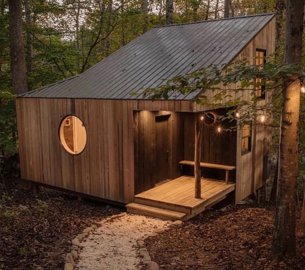 Tiny House "The Nook", localizada nos Estados Unidos (Foto: Reprodução / Instagram / @thenookavl)