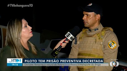 Comandante da PM em Rio Sono explica prisão de piloto com alta quantidade de droga