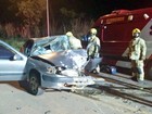 Batida frontal entre carros deixa cinco pessoas feridas em Sobradinho, DF