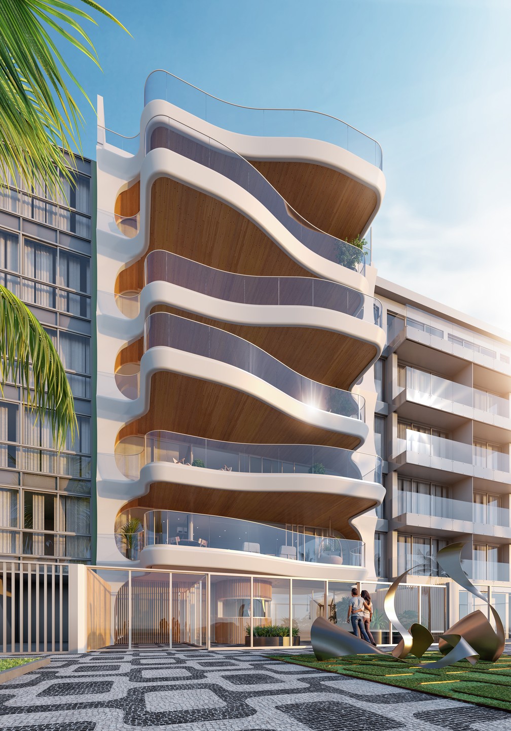 Mesmo ainda em construção, 80% dos apartamentos já foram comprados.  — Foto: Divulgação/Gafisa