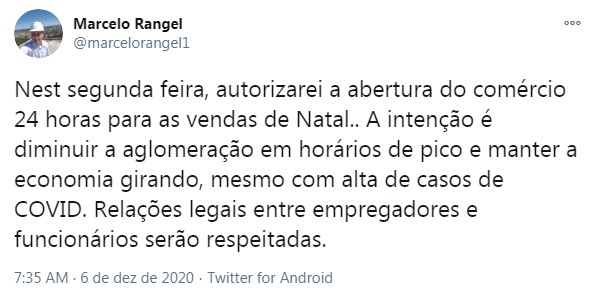 Coronavírus: Novo decreto permitirá funcionamento 24 h do comércio em Ponta Grossa a partir de segunda (7), diz prefeito