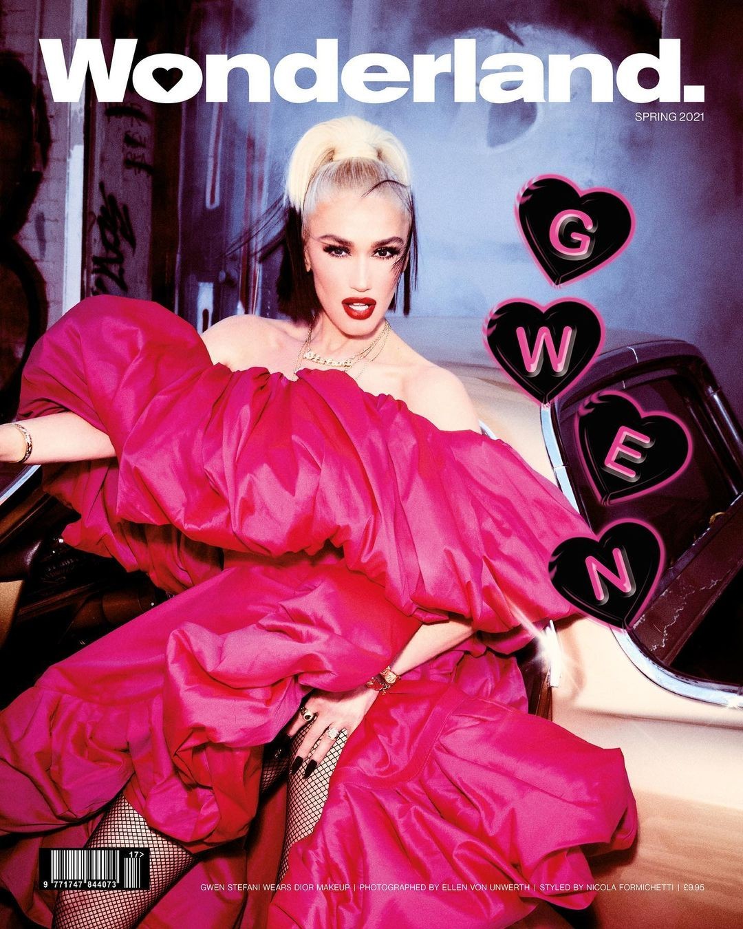 Gwen Stefani na capa da 'Wonderland Magazine' (Foto: Instagram/ Reprodução)