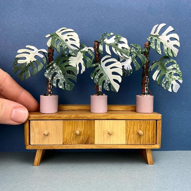 O trabalho da alemã Astrid Wilk é voltado, especialmente, para as miniaturas de plantas (Foto: Reprodução / @astridwilkstudio / Instagram)