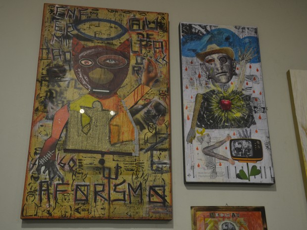Artistas apresentam obras em exposição até o dia 30 de abril em São José dos Campos (Foto: Ana Paula Suzuki / Tv. Vanguarda)