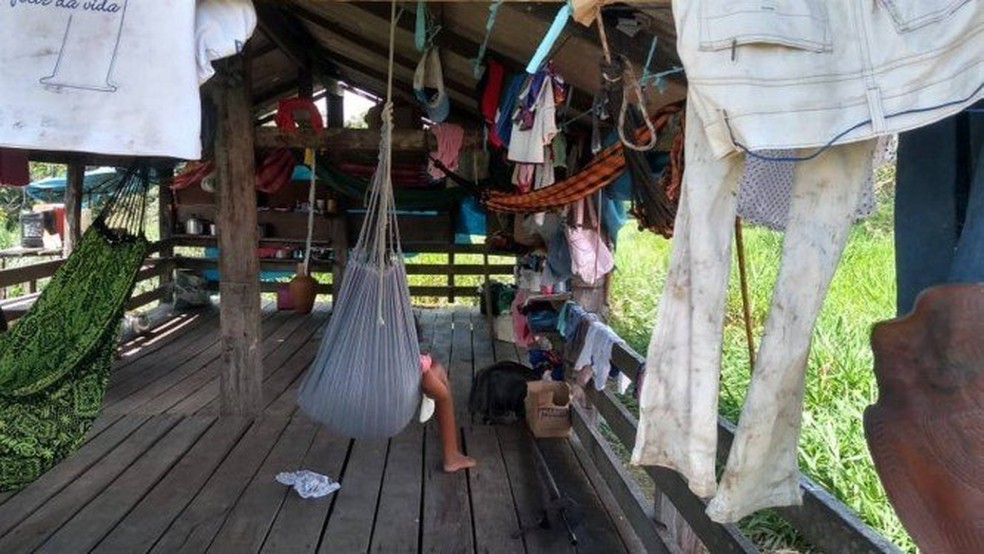 Trabalhadores em situaÃ§Ã£o semelhante Ã  escravidÃ£o sÃ£o resgatados de fazenda no ParÃ¡ â€” Foto: Grupo de Trabalho Escravo / DivulgaÃ§Ã£o