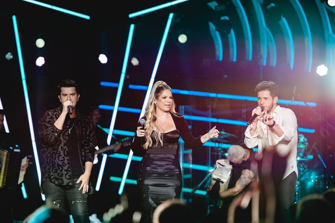 Ao lado da cantora Marília Mendonça, Hugo & Guilherme foram as vozes mais escutadas do país em 2022 — Foto: Reprodução/Instagram