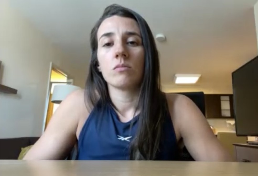 Marina Rodriguez chegou em Las Vegas na quinta-feira — Foto: reprodução