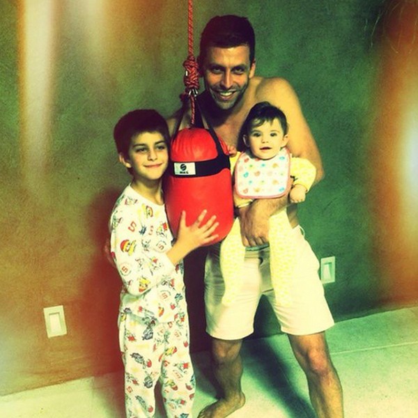 Henri Castelli posto foto dos filhos Lucas e Maria Eduarda (Foto: Reprodução / Instagram)