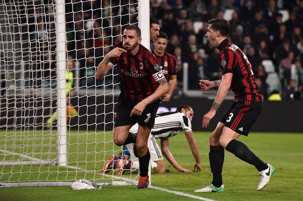 Bonucci sÃ³ ficou uma temporada no Milan e jÃ¡ voltarÃ¡ Ã  Juventus (Foto: Tullio M. Puglia/Getty Images)