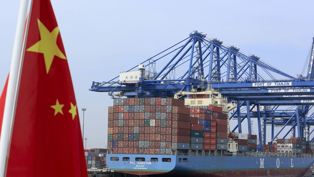 Importação e exportação da China; PIB da China ; comércio da China (Foto: Nelson Ching/Getty Images)