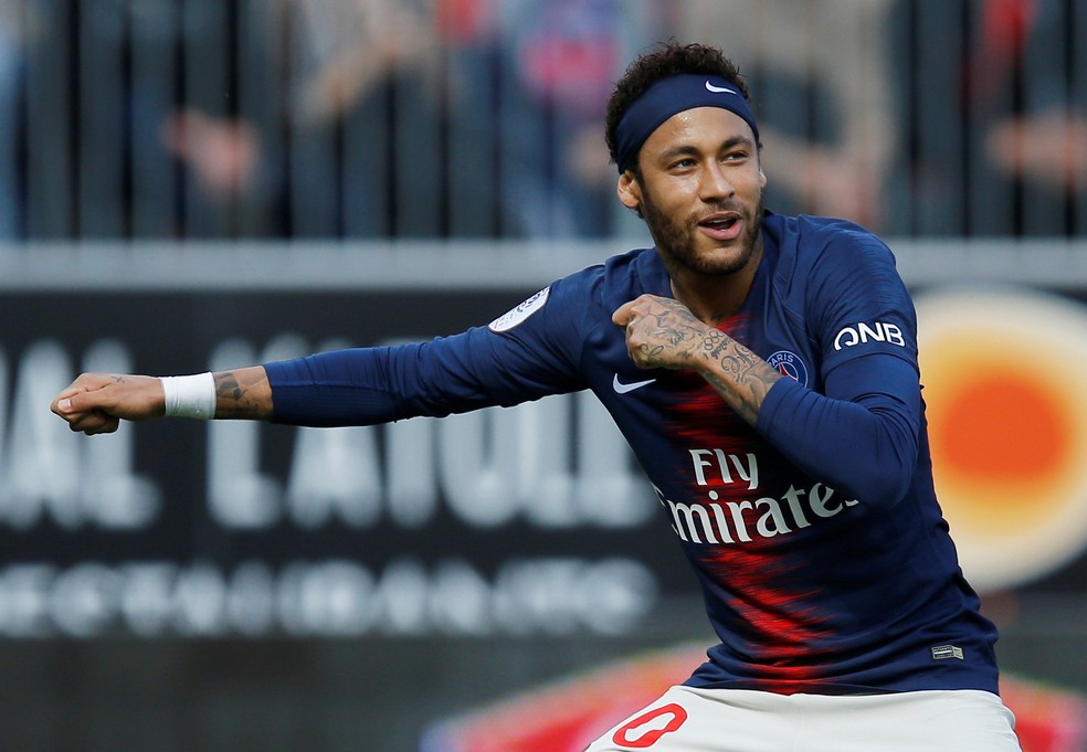 Neymar gol PSG Angers — Foto: Reuters
