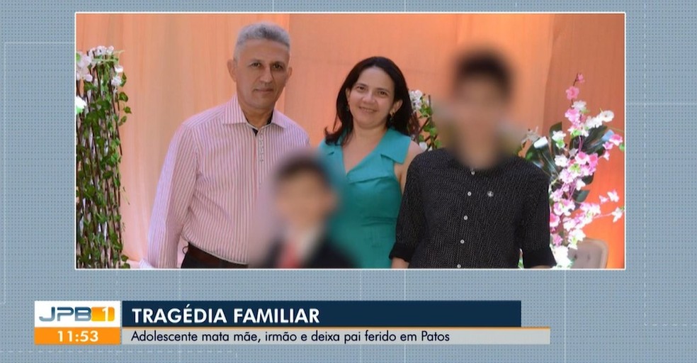 Adolescente de 13 anos confessa que matou a m�e e o irm�o porque foi proibido de usar o celular � Foto: Reprodu��o/TV Cabo Branco