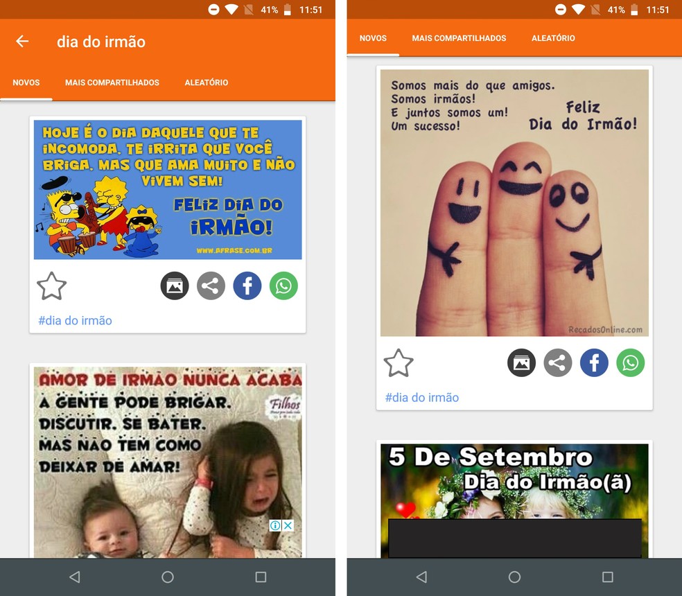 Mensagem De Dia Do Irmao Para Whatsapp Veja Apps Com Frases Redes Sociais Techtudo As mais lindas coisas da vida não podem ser vistas e nem tocadas, mas sim. veja apps com frases