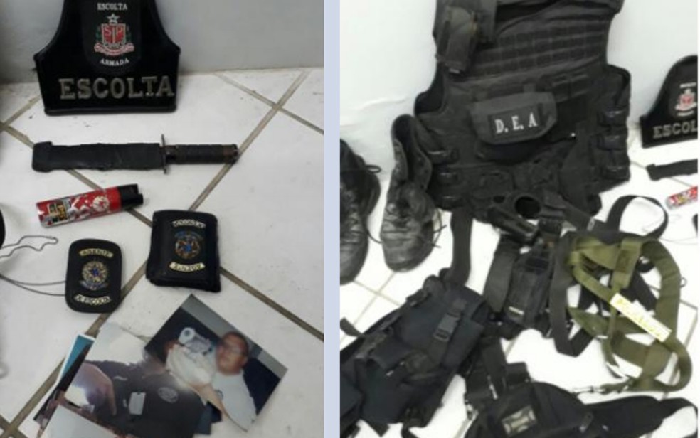 Material apreendido durante operação das polícias de Pernambuco contra milícias (Foto: Divulgação/Polícia Civil)