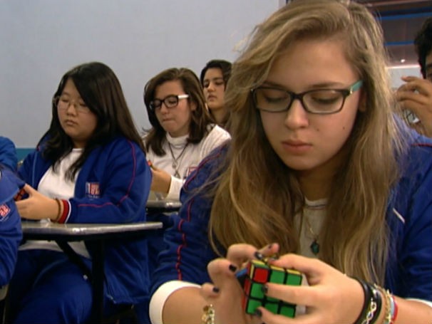 Cubo mágico virou disciplina em escola de São Paulo (Foto: Divulgação)
