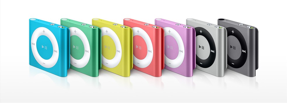 iPod Shuffle, player de música que fez sucesso mundialmente (Foto: Divulgação/Apple)