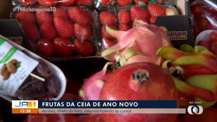 JA1 vai à feira mostrar variedade e preço das frutas para o Ano Novo