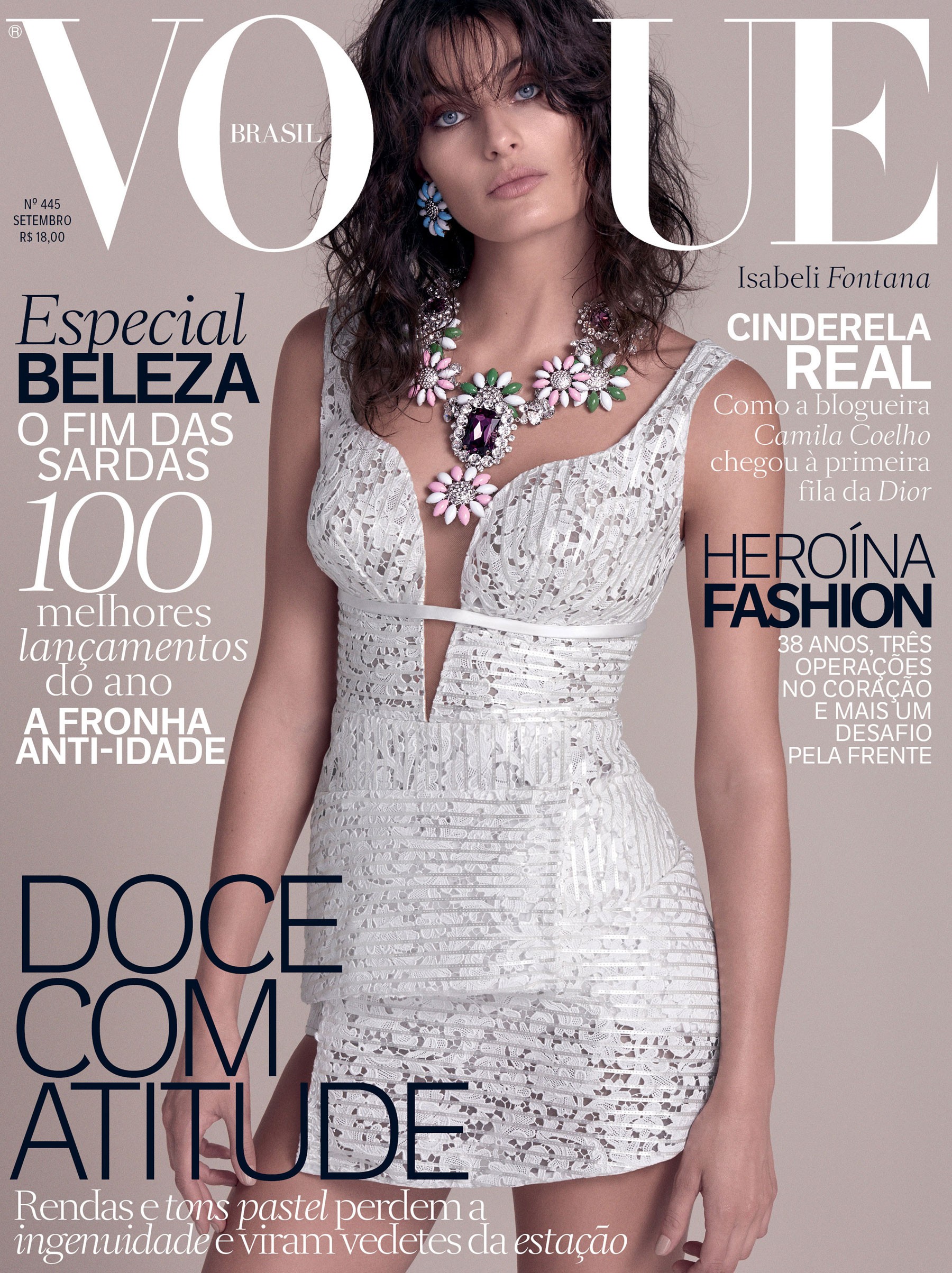 Isabeli Fontana na edição de setembro da Vogue (Foto: Reprodução/Vogue Brasil)