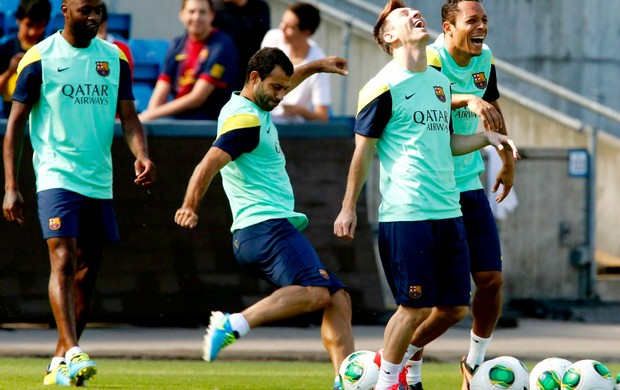 Messi treino Barcelona (Foto: Reuters)