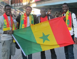 Torcedores Senegal Wembley (Foto: Cahê Mota / Globoesporte.com)