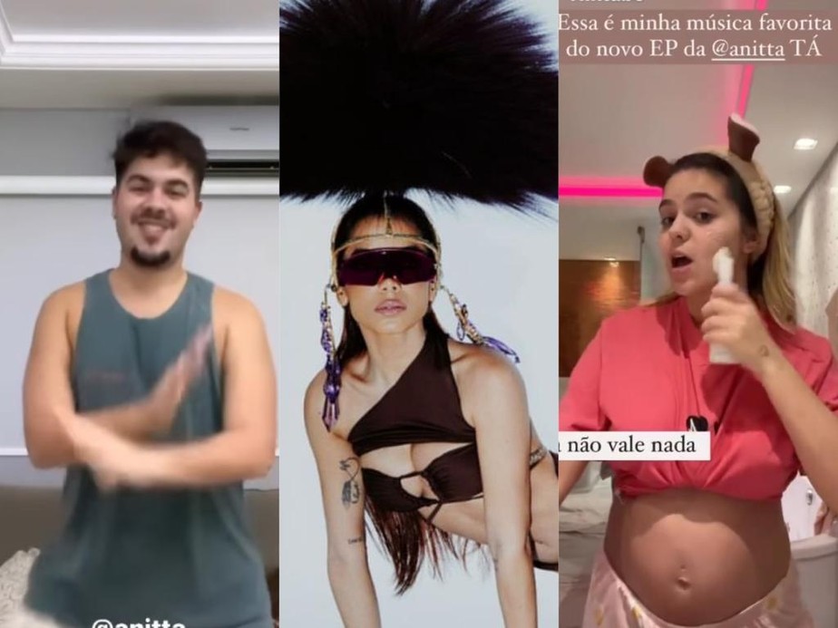Álvaro e Viih Tube reagem ao novo álbum de Anitta